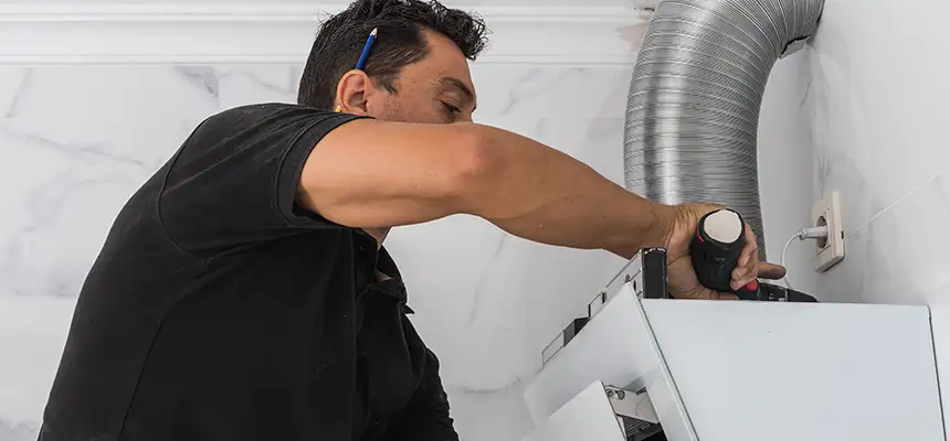 Precision In-wall Dryer Vent Cleaning & Rerouting Corrections in Deer Park, TX